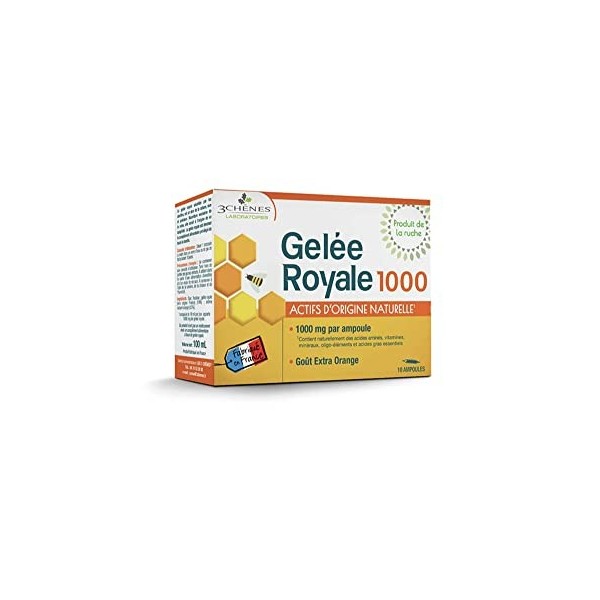 Gelee Royale 1000 10 Ampoules 100ml 3 Chênes