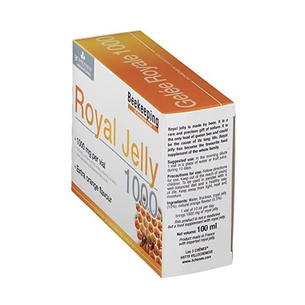 Gelee Royale 1000 10 Ampoules 100ml 3 Chênes