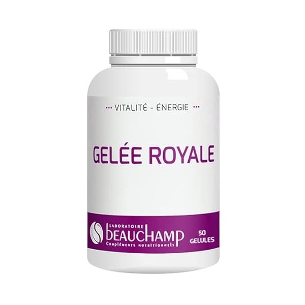 Laboratoire Beauchamp - Complément alimentaire GELEE ROYALE - 50 gélules - Revitalisant naturel - Aide au regain dénergie et