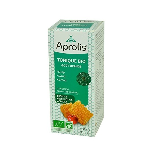 Sirop Bio TONIQUE - Miel, Gelée Royale et Acérola - 150ml