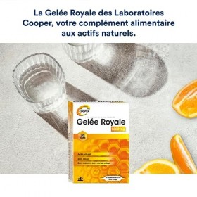 COOPER - Gelée Royale 1000MG - Actifs naturels, Sans Alcool, Sans Colorant, Sans Conservateur - Fabriquée en France - x20 Amp