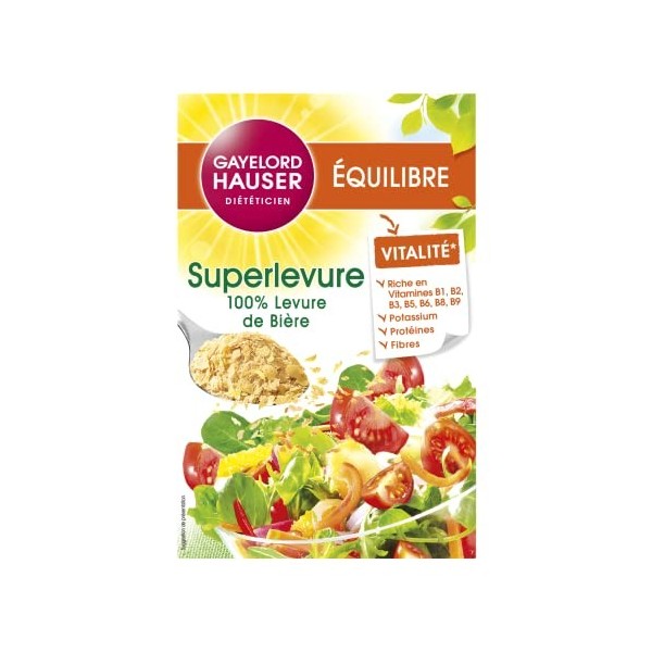 GAYELORD HAUSER - Superlevure en Paillettes - Source de Vitamines B, Protéines, Fibres et Minéraux, Rose, 150 g