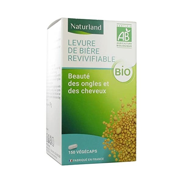 Naturland Levure de Bière Revivifiable Bio 150 Végécaps