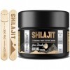 Résine de Shilajit Norme Gold - Shilajit de lHimalaya 600 mg mélangé avec des extraits dherbes ayurvédiques, Taux élevés d