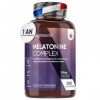 Mélatonine 1,9 mg - 365 Comprimés Vegan Pour 1 An - Magnésium, Vitamine B6, Passiflore et Camomille - Complément Alimentair