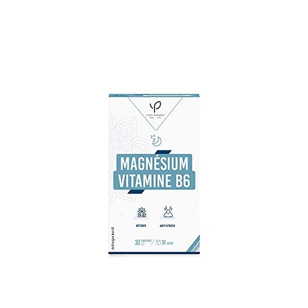 Magnésium B6 – Origine Naturelle - Haute Concentration ET Absorption - 1 seule gélule/jour [300 mg] – anti-stress crampe fati