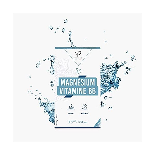 Magnésium B6 – Origine Naturelle - Haute Concentration ET Absorption - 1 seule gélule/jour [300 mg] – anti-stress crampe fati