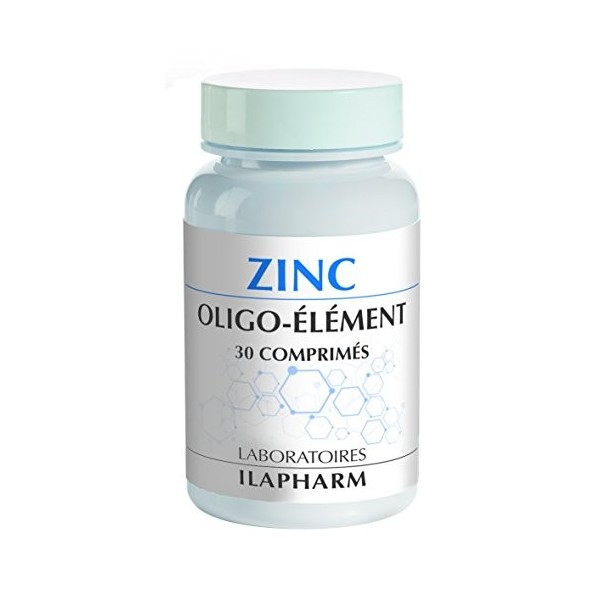 Laboratoires Ilapharm - ZINC - Oligo-élément essentiel - Flacon de 30 comprimés