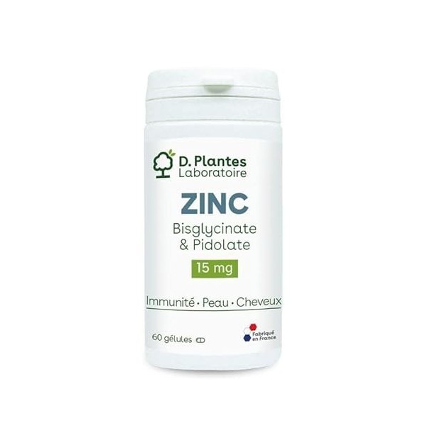 Zinc Bisglycinate et Pidolate 60 gélules