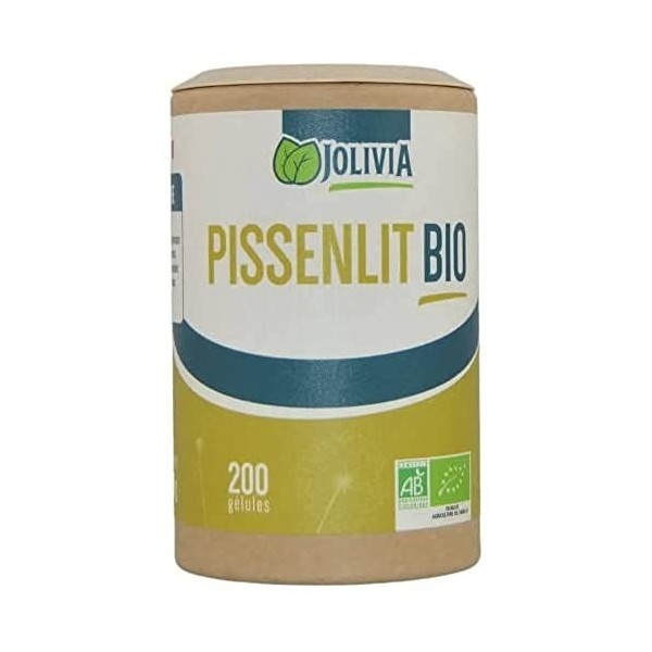 Pissenlit Bio - 200 gélules végétales de 270 mg | Format Gélule | Complément Alimentaire | Vegan | Fabriqué en France