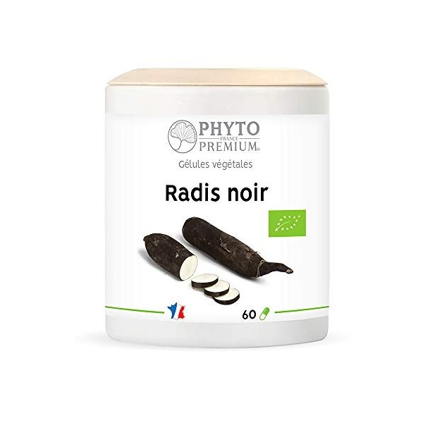 RADIS NOIR racine - Raphanus niger - 60 gélules 250 MG BIO 