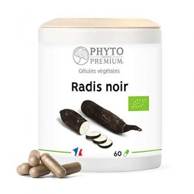 RADIS NOIR racine - Raphanus niger - 60 gélules 250 MG BIO 
