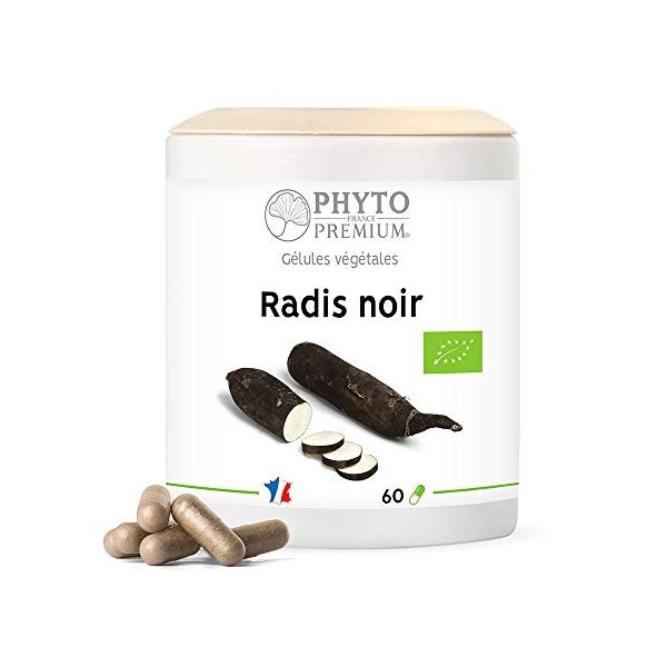 RADIS NOIR racine - Raphanus niger - 60 gélules 250 MG BIO 