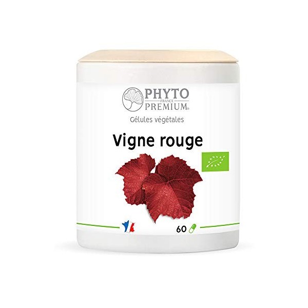 VIGNE ROUGE feuille - Vitis vinifera - 60 gélules 250 MG BIO 