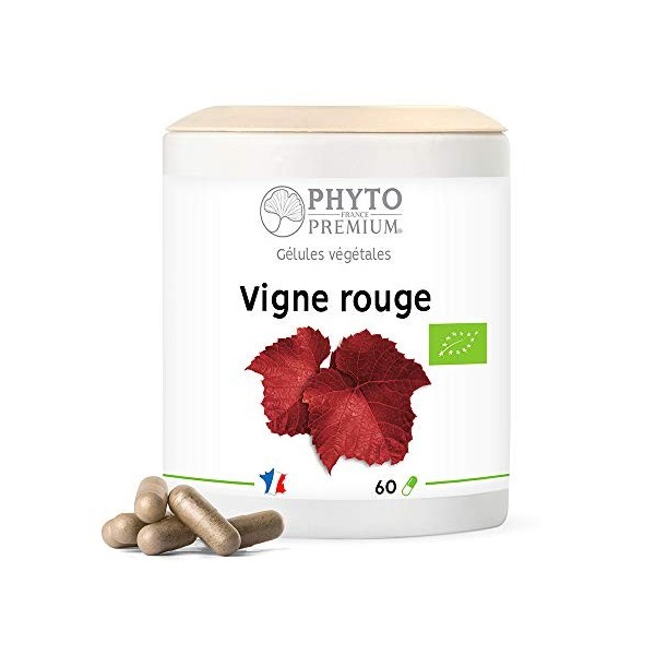 VIGNE ROUGE feuille - Vitis vinifera - 60 gélules 250 MG BIO 