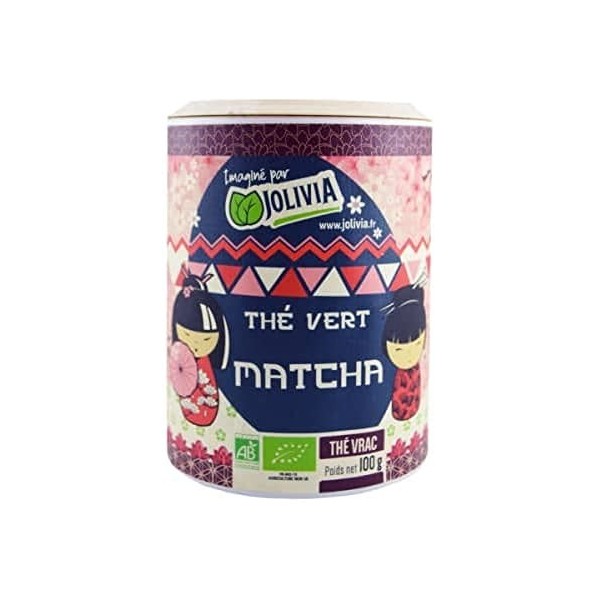 Thé vert Matcha Bio - 100 g | Format Vrac | Vegan | Fabriqué en France