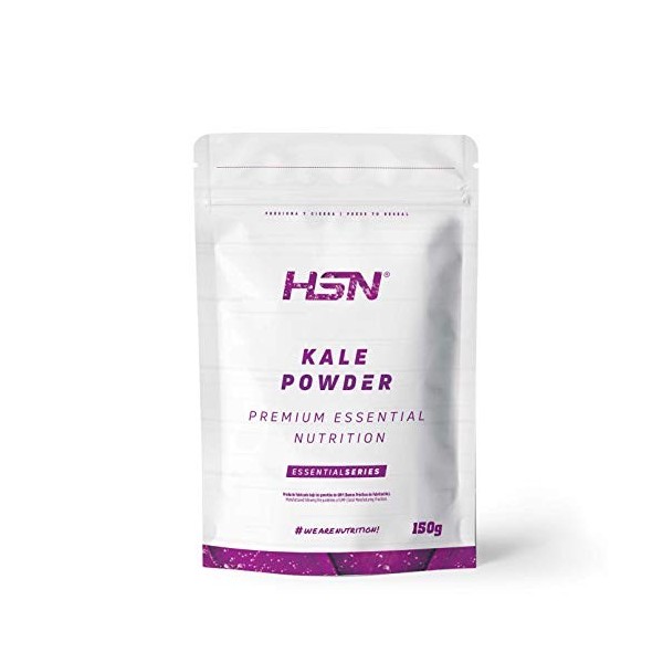 Kale en Poudre de HSN | 100% Naturel | Source de Fer Végétal | Avec de la fibre, du calcium, du potassium, du magnésium, du z