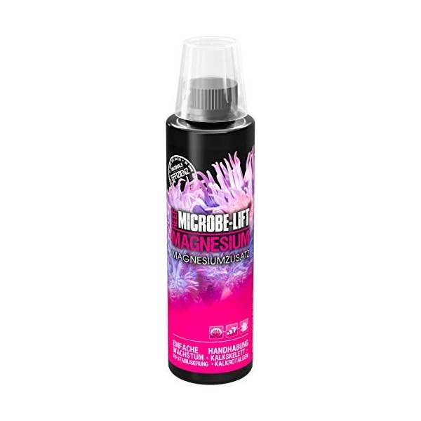 MICROBE-LIFT Magnesium magnesium additive in premium quality for any saltwater aquarium, very economical, 236 ml