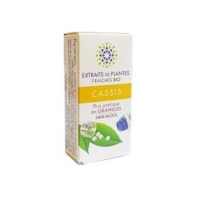 KOSMEO B Cassis Teinture Mère dExtraits de Plantes Fraiches Granules sans Alcool