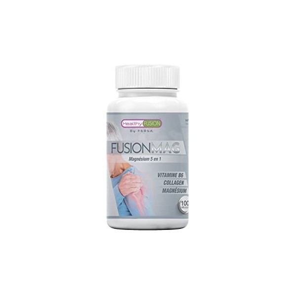 Healthy Fusion Magnesium Supplement | Traitement des muscles et des articulations | Avec collagène et vitamine B6 | 5 sels de