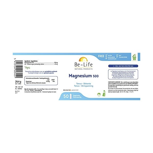 BE-Life - Magnesium 500-50 Gels