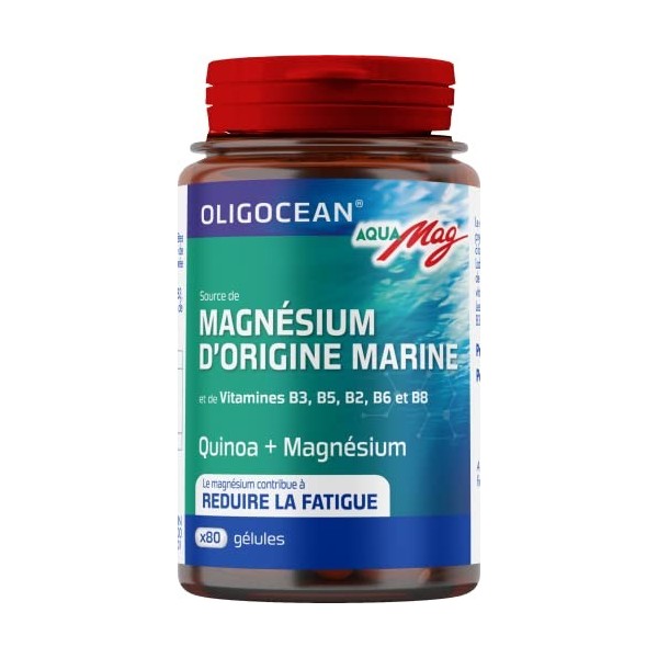 Oligocean Aqua Mag Magnésium dOrigine Marine 80 Gélules