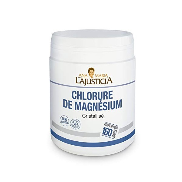 Ana Maria Lajusticia - Chlorure de magnésium - 400 g Diminue la fatigue et le manque d’énergie, améliore le fonctionnement du