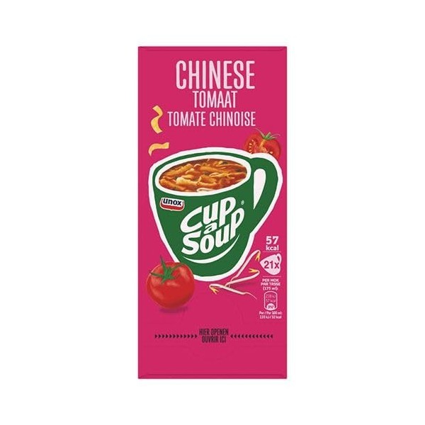 Cup A Soup Soupe de tomate chinoise, 21 morceaux, Units