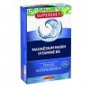 SUPERDIET-Magnésium Marin et Vitamine B6 - Réduction de la fatigue, Bon fonctionnement du système nerveux-Goût citron-20 ampo