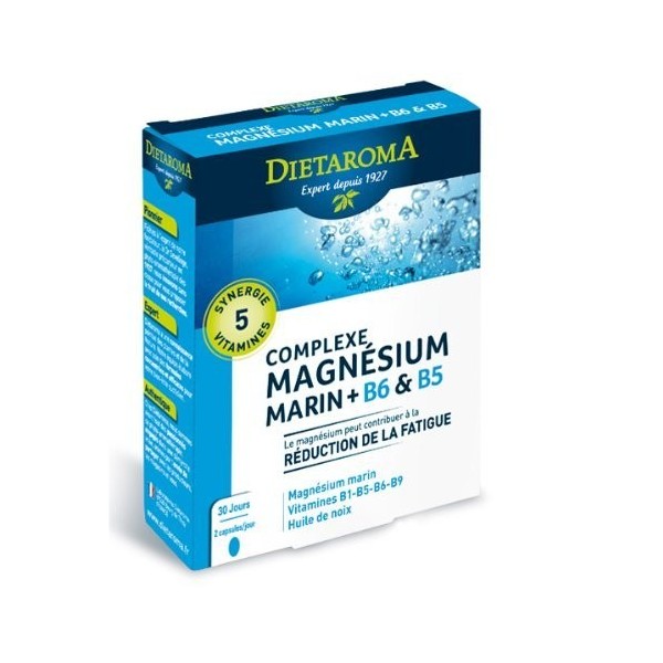 Dietaroma Complément alimentaire magnesium bio x60 capsules