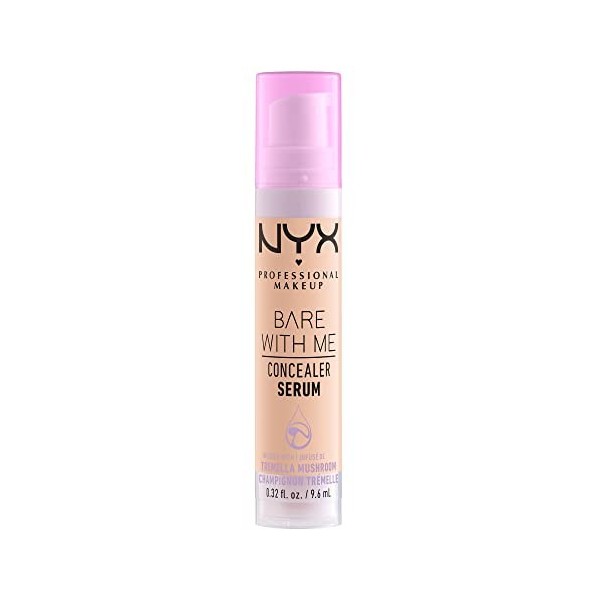 NYX Professional Makeup Sérum Correcteur Bare With Me, Naturel, Couvrance Moyenne, Teinte : Vanilla, 9,6 ml