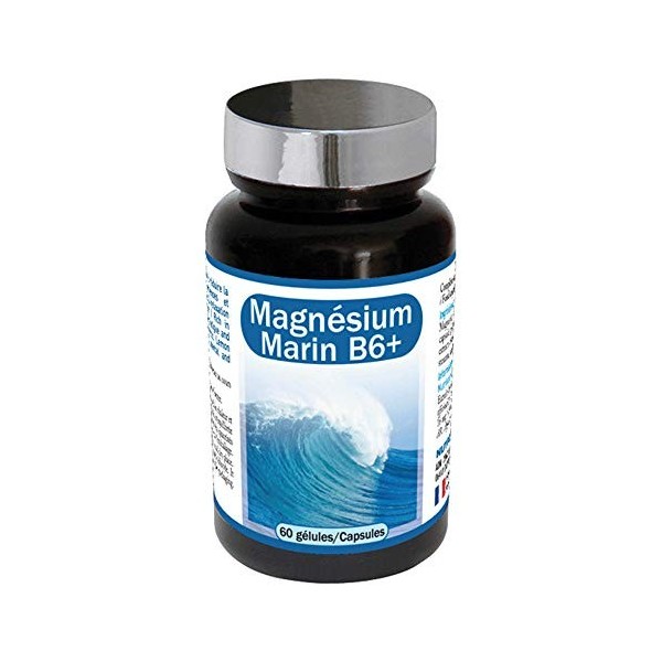 NUTRIEXPERT - Magnésium Marin B6+ - Complément Alimentaire à Base de Magnésium + Vitamine B6 + Mélisse - Favorise lÉquilibre