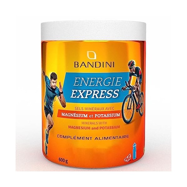 Bandini® Energia Express 600gr | Complément alimentaire à base de glucides et délectrolytes avec sucres | Sels minéraux avec