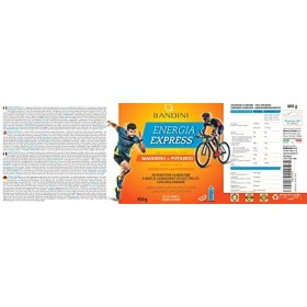 Bandini® Energia Express 600gr | Complément alimentaire à base de glucides et délectrolytes avec sucres | Sels minéraux avec