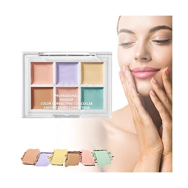 Correcting Concealer,Correcteur Mélangeable,Correcteur Mélangeable,Professional Makeup Palette,Anti-cernes Crème Légère Longu