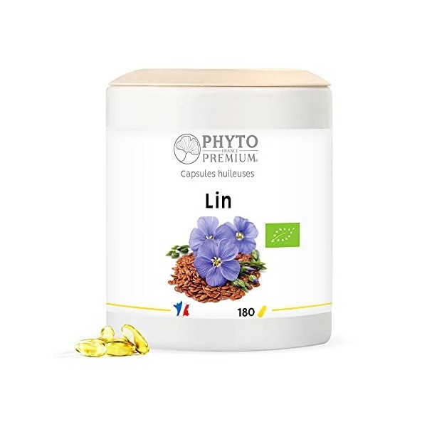 Capsules huileuses de LIN 270MG BIO - Boite grand modèle