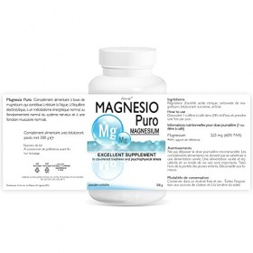 Magnésium pur Line@ | Hautement soluble| 300 g| Une source dénergie contre la fatigue, et une source précieuse pour les os e