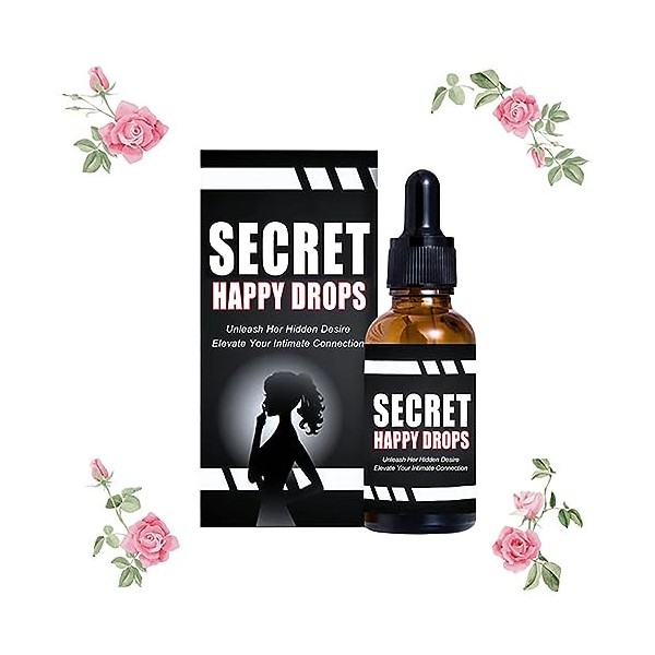 Secret Happy Drops PleasurePeak Oral Drops, Happy Hormones Drops, Enhancing Sensitivity And Pleasure, Boost Energy Levels, Pr