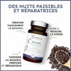 SOMMEIL PAISIBLE | Mélatonine 1,9mg + GABA + Magnésium Bisglycinate + Vit B6 | Anti Stress pour un Endormissement Rapide et u