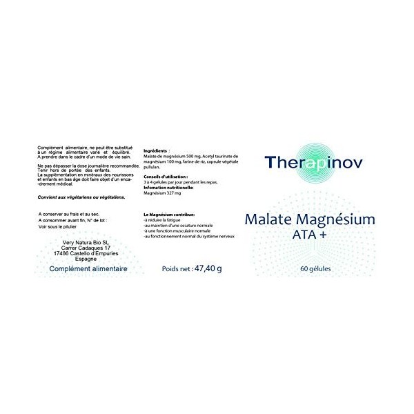 Therapinov Malate Magnesium ATA +