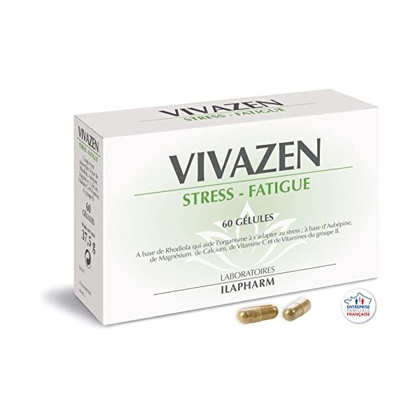 Laboratoires Ilapharm - VIVAZEN Stress et fatigue - Boîte de 60 gélules