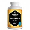 Citrate de Magnésium Haute Dose 2.250 mg -180 Géules de Pur Dicitrate de Tri-Magnésium par Jour - Vengan et Naturel - Facile 