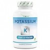 Potassium - 240 gélules - Haute dose : 1143 mg par gélule, dont 400 mg de potassium élémentaire - 100% citrate de potassium -