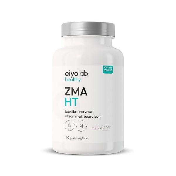 ZMA HT | Zinc Bisglycinate + Magnésium + Mélatonine | Dosage Optimal | Facilite l’endormissement et la Récupération Musculair