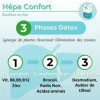 HEPA CONFORT • 3 PHASES DETOX pour L’ÉQUILIBRE DU FOIE • HAUTE CONCENTRATION EN ACTIFS NATURELS • ÉLIMINATION DES TOXINES • 6