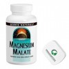 PremiumVital, Source Naturals, Magnésium Malate, 1.250mg, 90 Comprimés végétaliens, avec Pilulier Pratique, Testé en Laborato