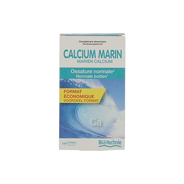 BIOTECHNIE Calcium Marin - 100 gélules -