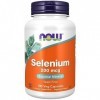 Now Foods, Selenium Sélénium , 200mcg, sans Levure, 180 Capsules végétaliennes, Testé en Laboratoire, Végétarien, Sans Glute