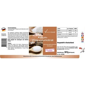 Citrate de magnésium avec potassium - hautement dosé - vegan- 240 gélules | Vitamintrend®
