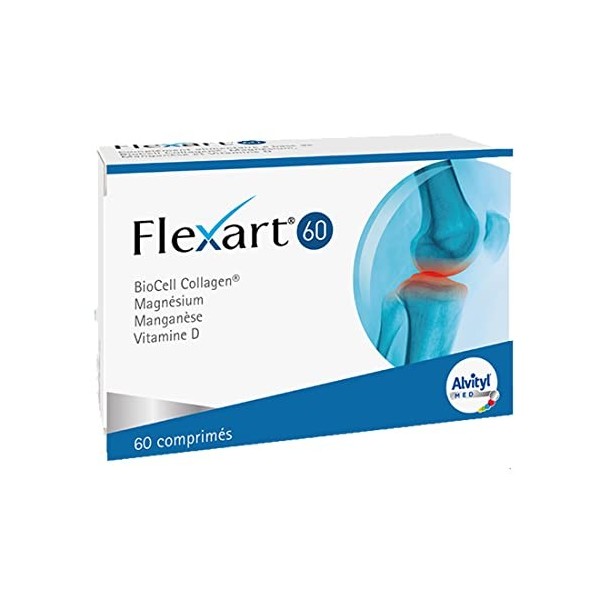 Alvityl Med - Flexart® 60 - Complément alimentaire - Bon fonctionnement du système musculaire - Magnésium, Vitamine D, BioCel